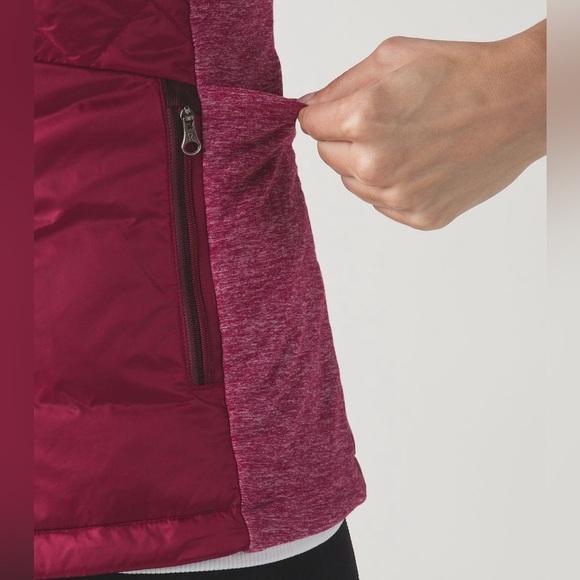 Lululemon Down For A Run Vest in Berry Rumble Women’s size 4 - Picture 13 of 14